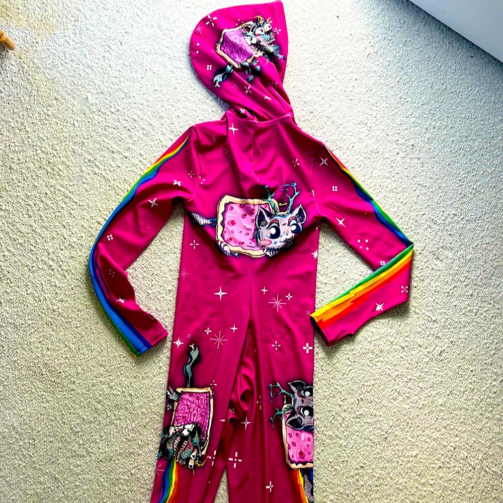 Badinka Schizo Cat Fit Onesie (Pink) size medium M - Picture 5 of 5